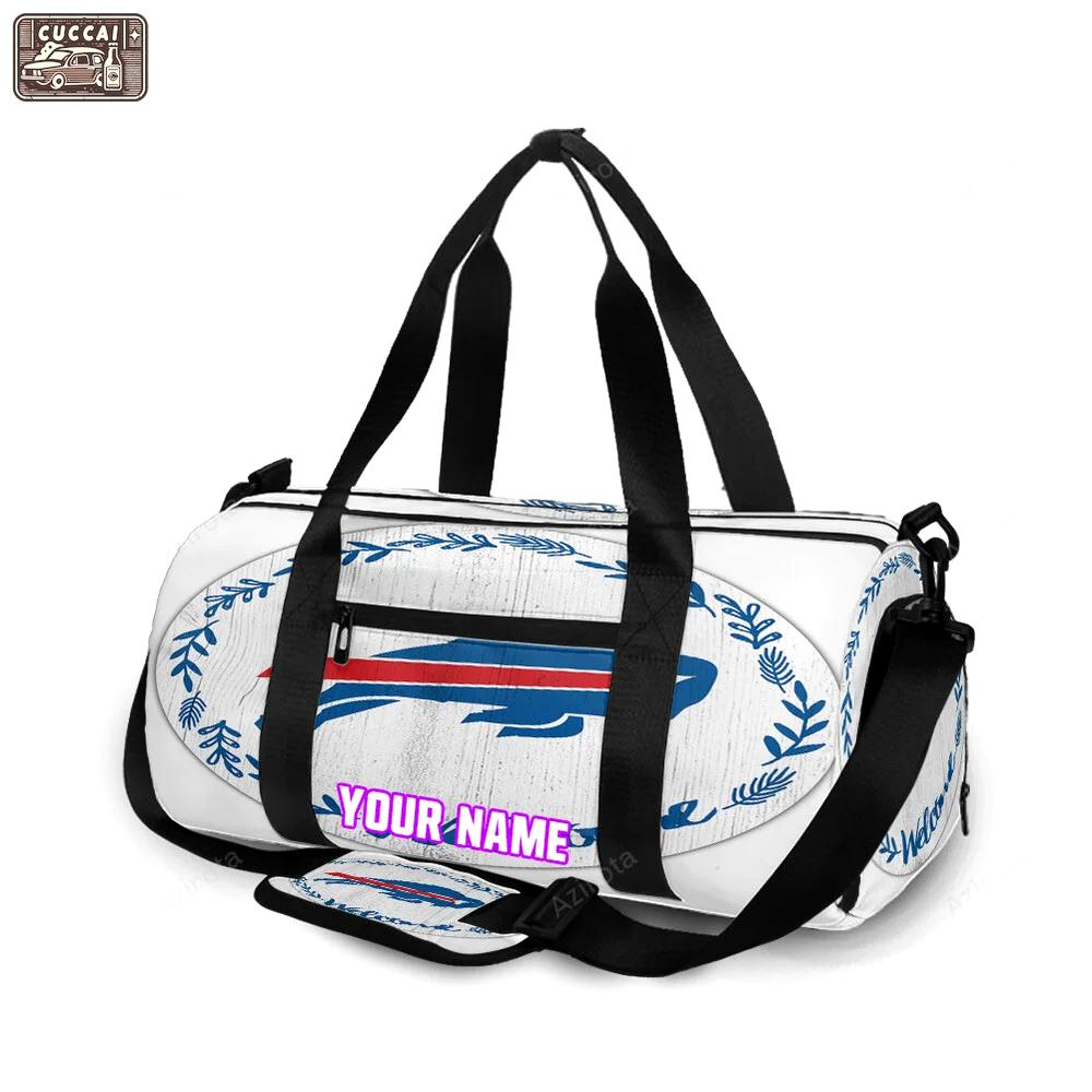 Buffalo bills logo v11 personalized name travel bag gym bag 1532 Travel Bag