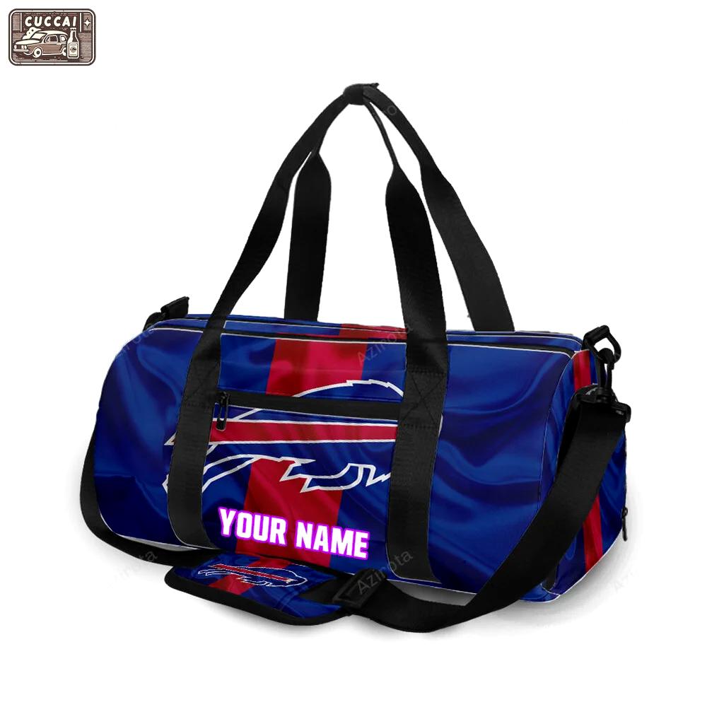 Buffalo bills logo v141 personalized name travel bag gym bag 1253 Travel Bag