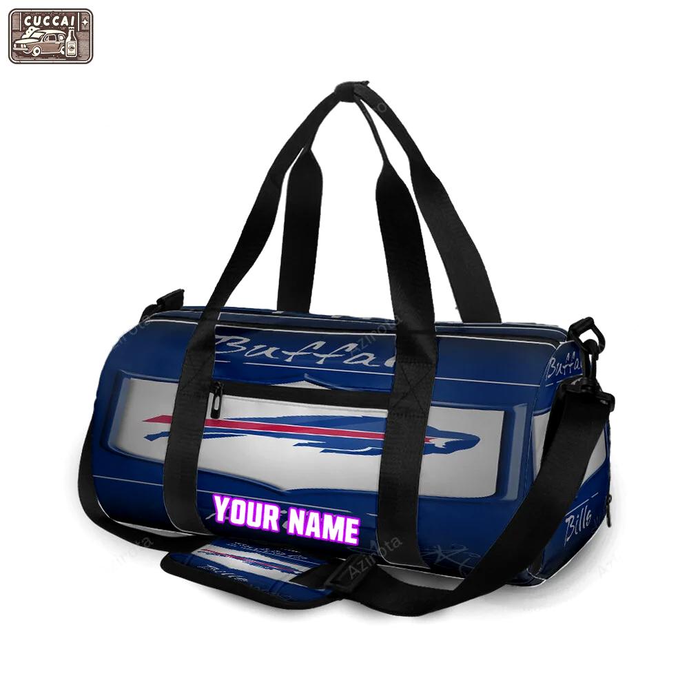 Buffalo bills logo v21 personalized name travel bag gym bag 25 Travel Bag