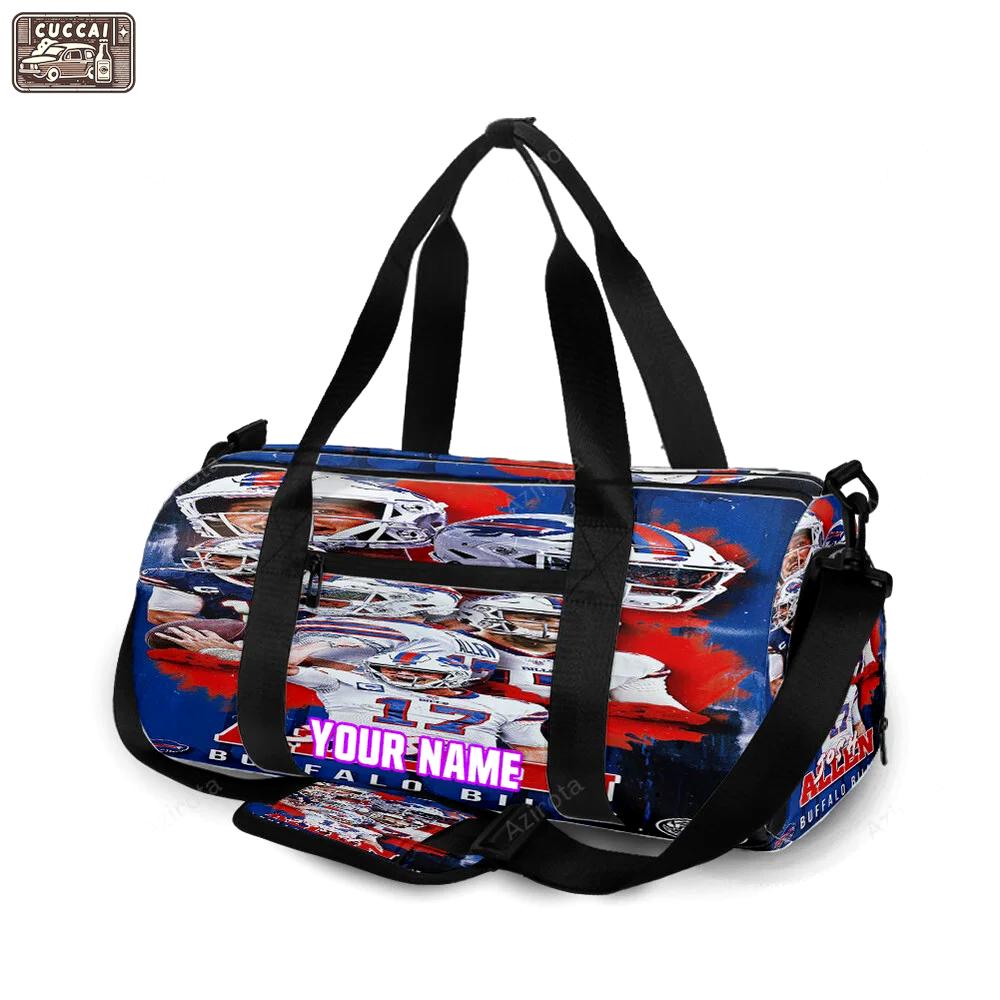Buffalo bills players v2 personalized name travel bag gym bag 948 Travel Bag