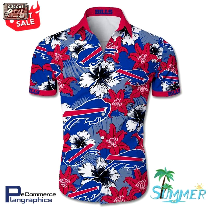 Buffalo bills tropical flower aloha shirt hawaiian aloha shirt hawaiian shorts beach short shirt Hawaii Shirt Shorts & Flip Flops