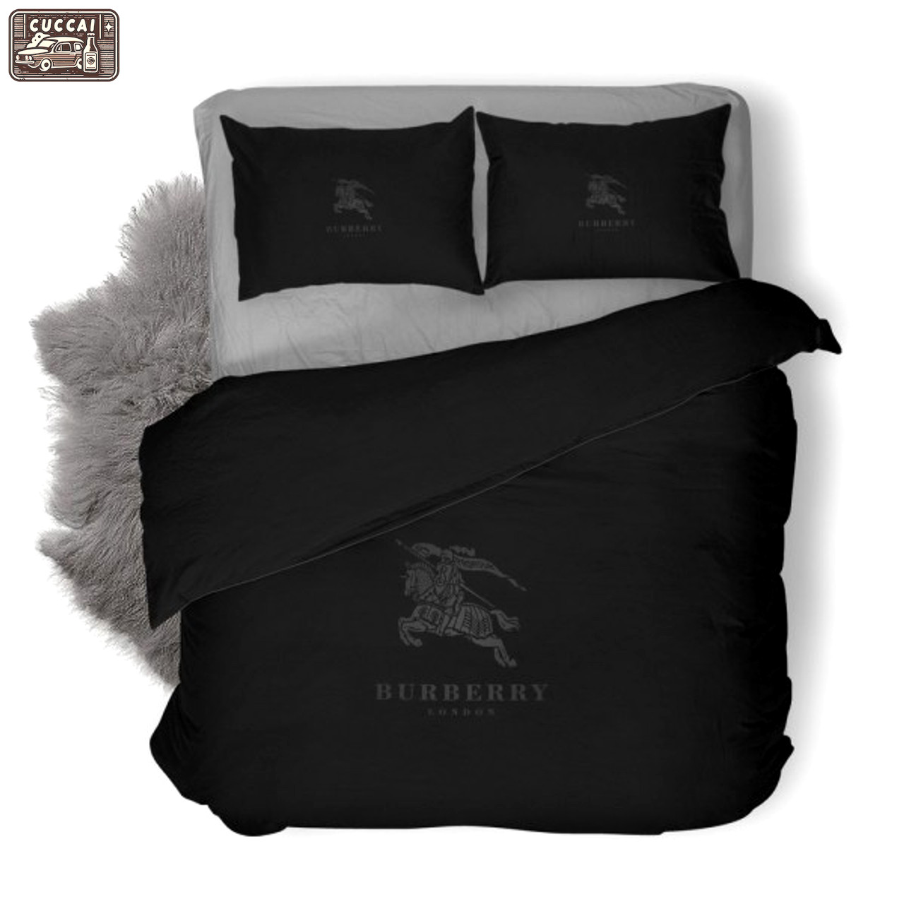 Burberry black luxury brand bedding sets bedspread duvet cover set,bed sets, bedroom sets, comforter sets, duvet cover, bedspread Bedding Sets