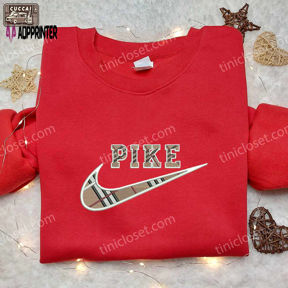 Burberry pike x nike embroidered sweatshirt: brand & nike inspired shirt Embroidered Shirt