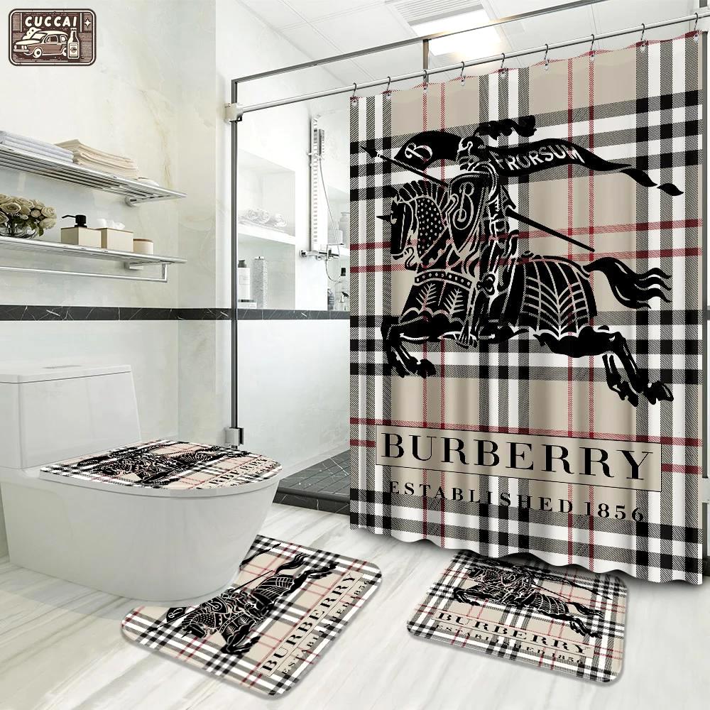 Burberry premium fashion luxury brand bathroom set home decor Bathroom Set