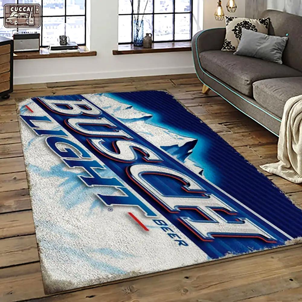 Busch light style living room retangle carpet area rug home decor room decor gift for friends bl23 Rectangle Rug