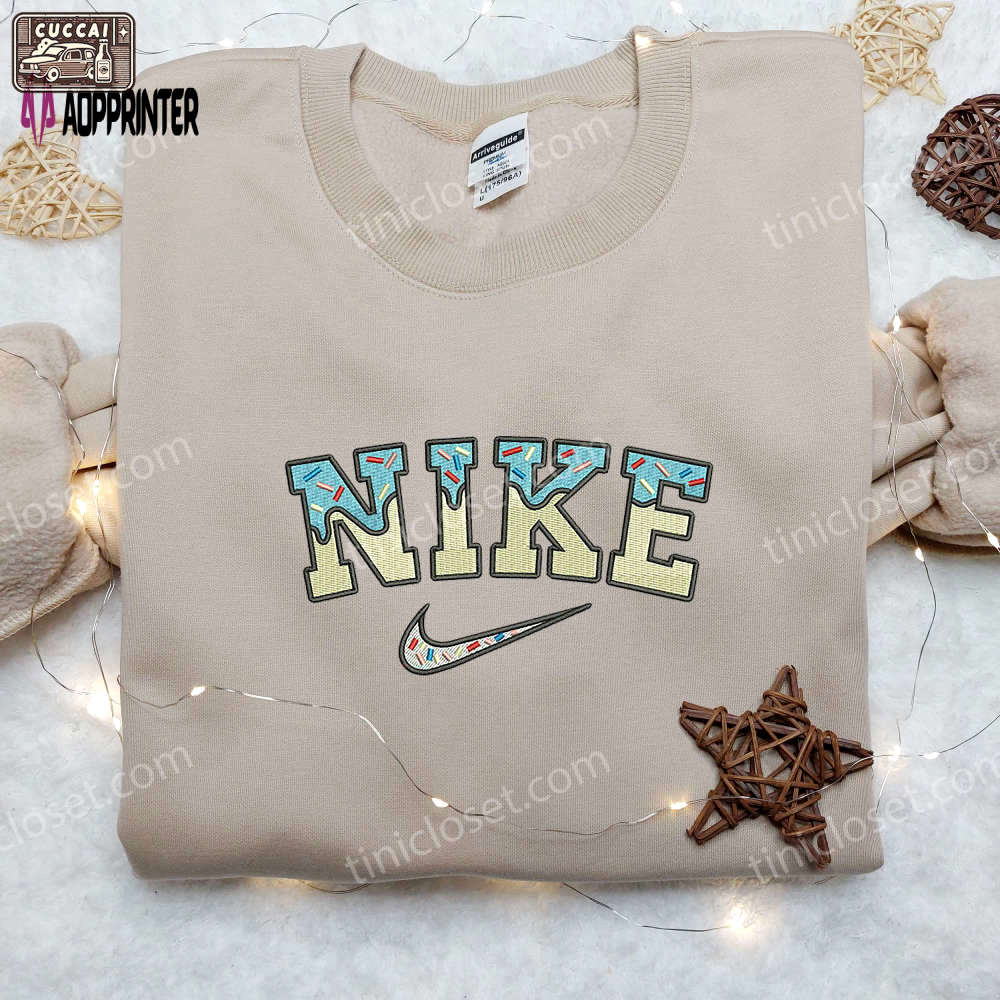 Cake x nike embroidered shirt: stylish & inspired nike apparel Embroidered Shirt