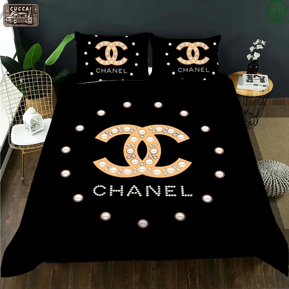 Chanel diamond light luxury brand high-end bedding set home decor Bedding Sets