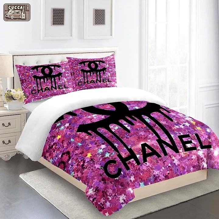 Chanel kle logo type 1904 Bedding Sets blankets duvet hyperbeast Bedroom bedclothes sheets covers home decor bed linen premium fashion brand bedspread luxury ideas