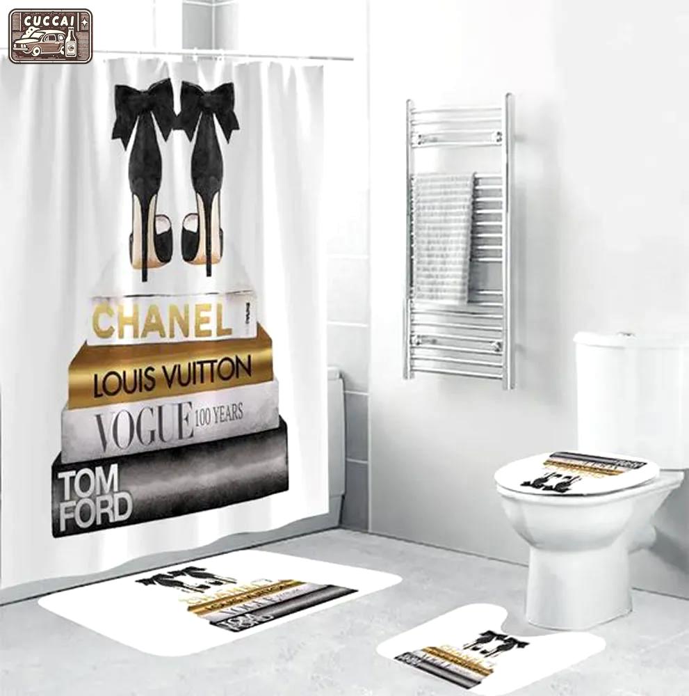 Chanel louis vuitton fashion luxury brand premium bathroom set home decor Bathroom Set