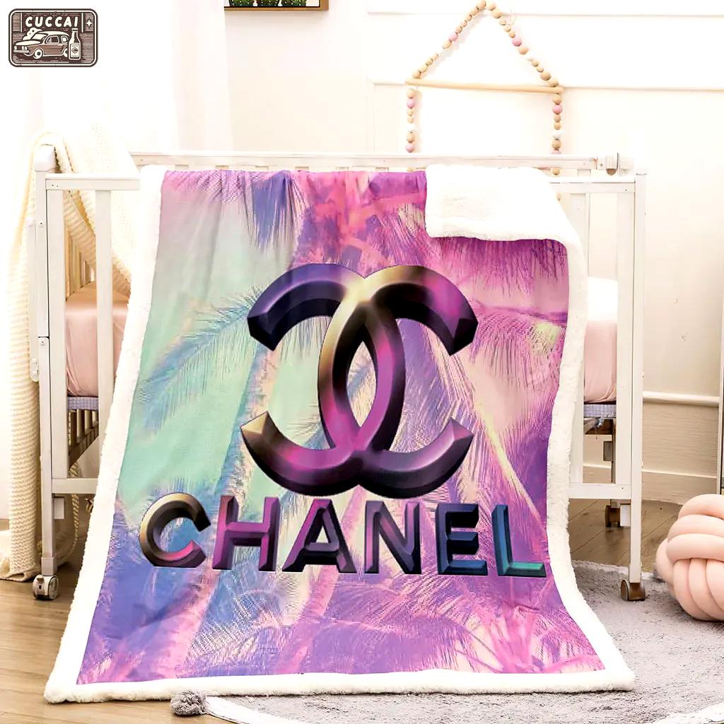 Chanel natural luxury brand premium blanket fleece home decor 20 Blanket Fleece