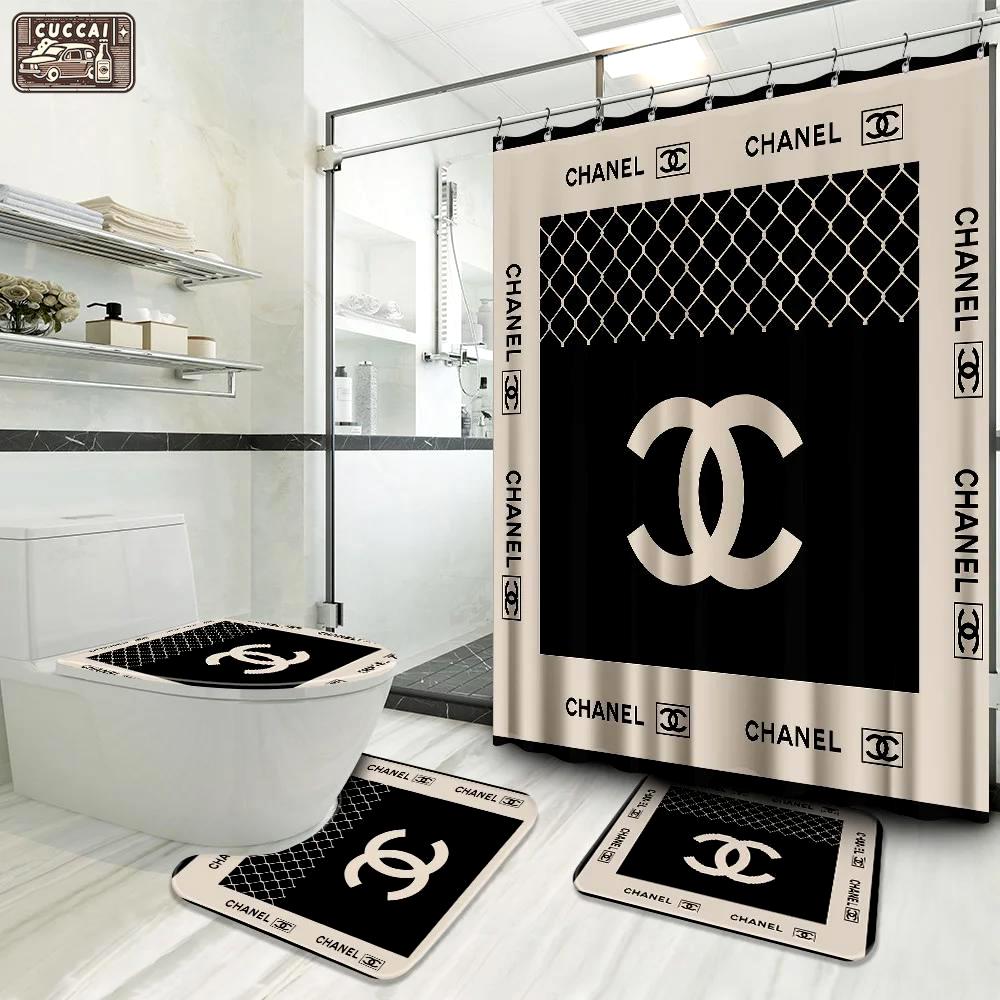 Chanel premium fashion luxury brand bathroom set home decor Bathroom Set