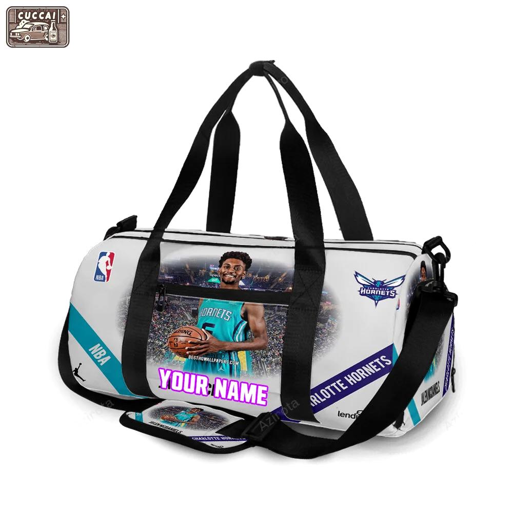 Charlotte hornets jalen mcdaniels1 personalized name travel bag gym bag 423 Travel Bag
