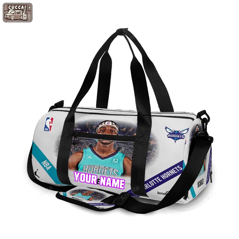 Charlotte hornets joe chealey1 personalized name travel bag gym bag 746 Travel Bag