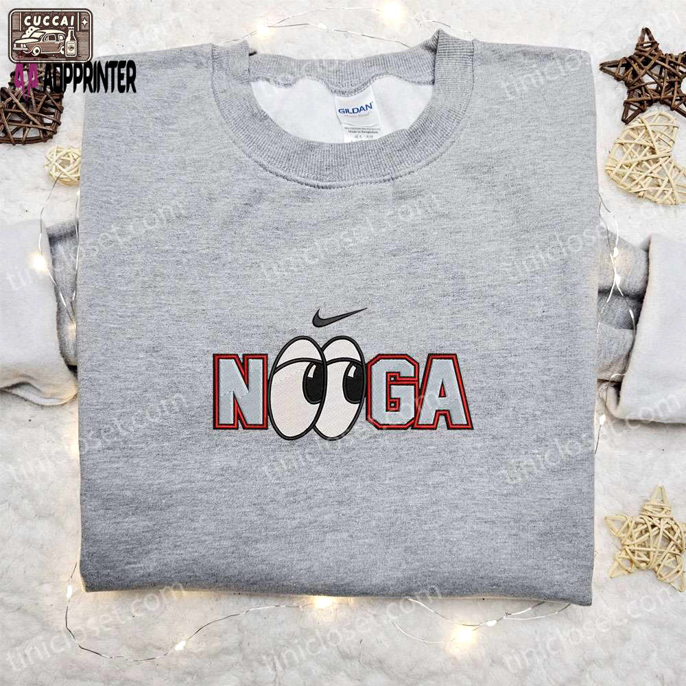 Chattanooga lookouts nooga x swoosh embroidered sweatshirt – mlb sport shirt best family gift Embroidered Shirt