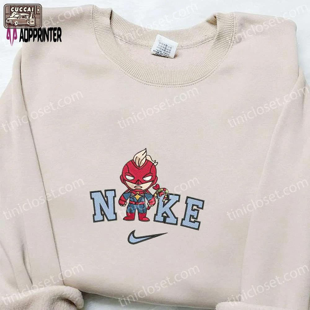 Chibi baseball classic cap men hattain america x nike christmas embroidered sweatshirt – best gift idea for the holidays! Embroidered Shirt