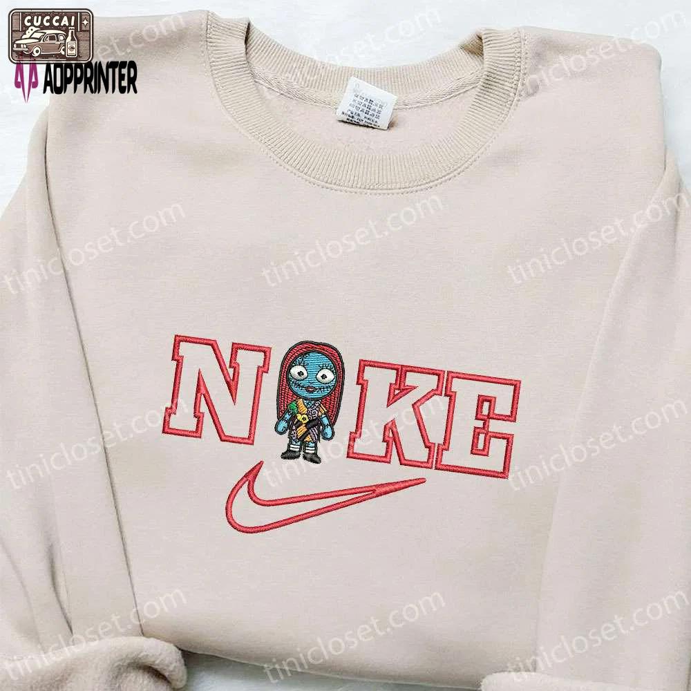 Chibi sally x nike movie embroidered sweatshirt horror & halloween hoodie Embroidered Shirt