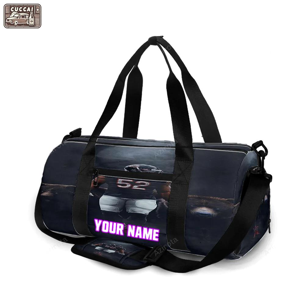 Chicago bears khalil mack2 personalized name travel bag gym bag 334 Travel Bag