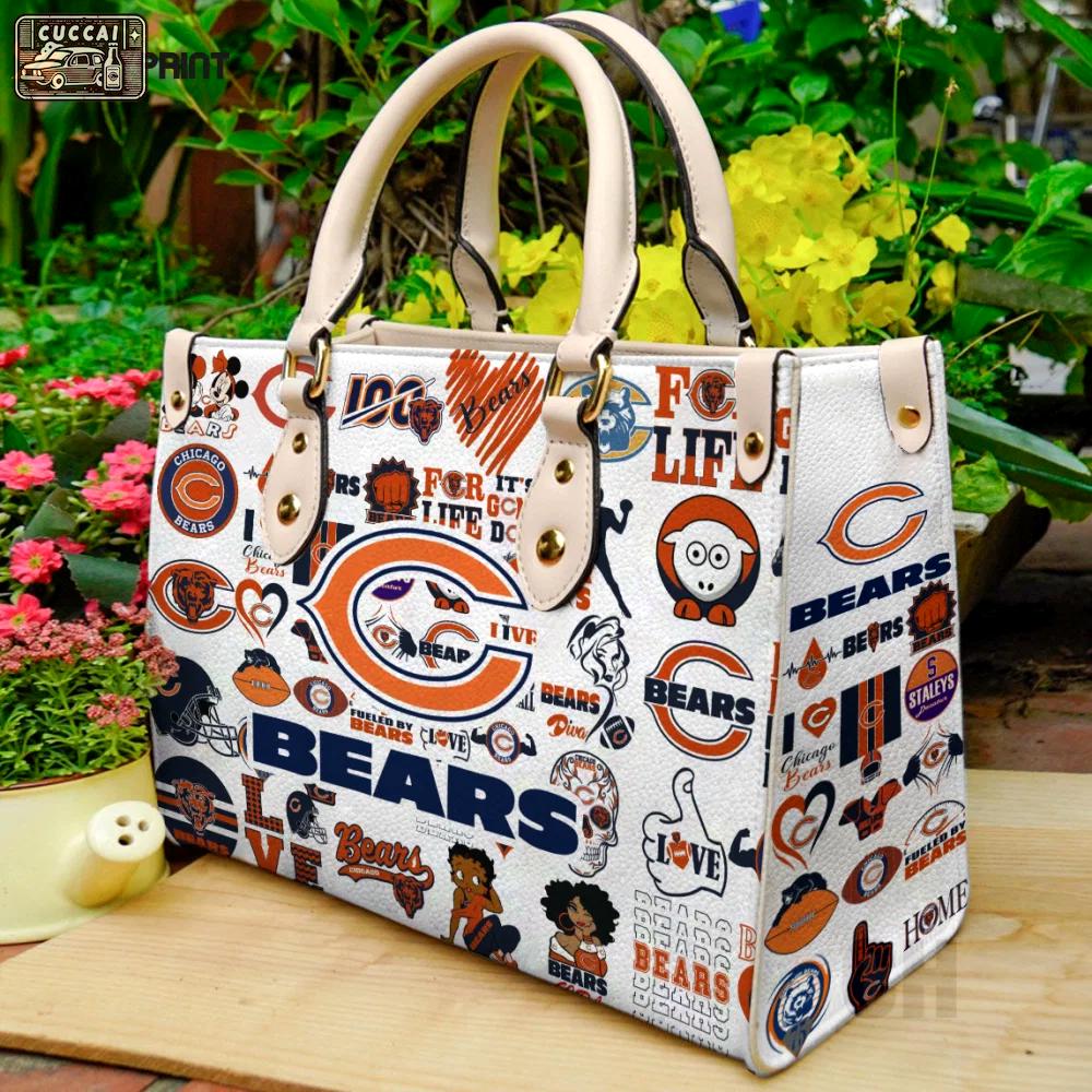 Chicago bears lover leather bag for women gift 2114 Women Leather Hand Bag