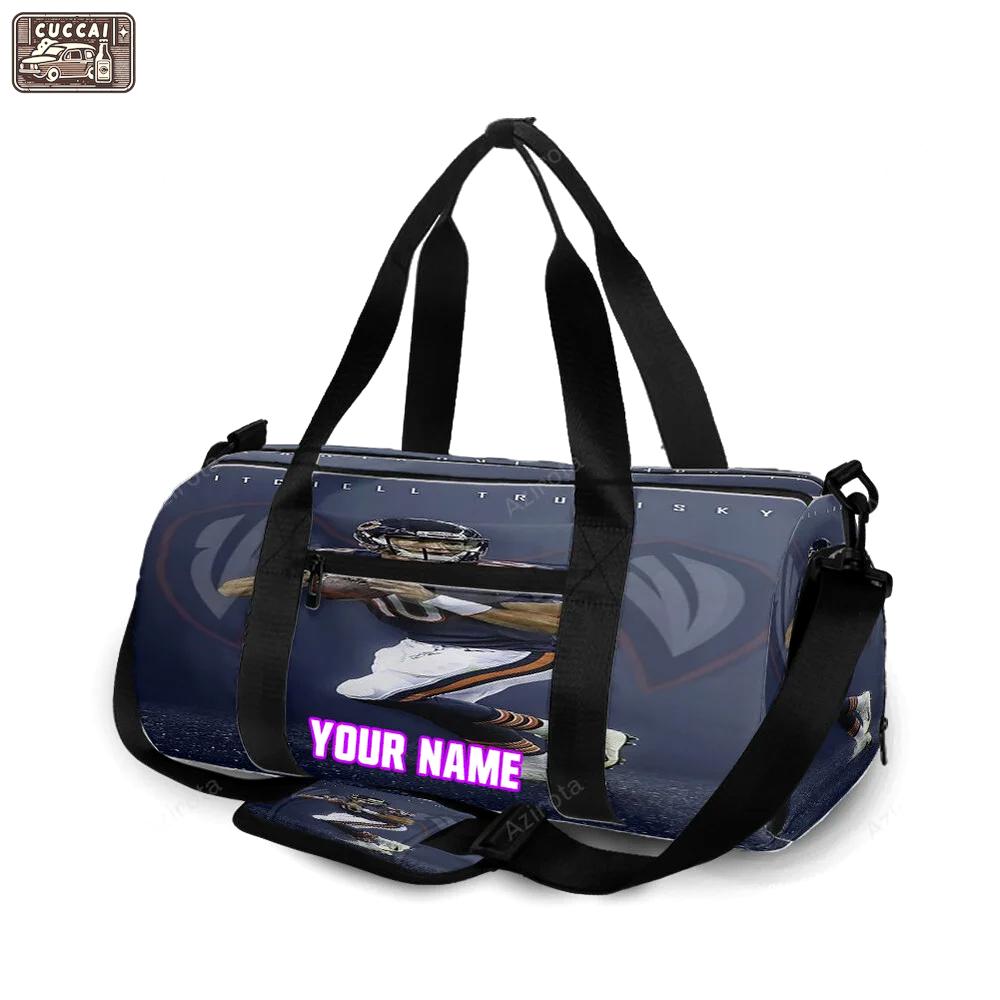 Chicago bears mitch trubisky1 personalized name travel bag gym bag 1374 Travel Bag