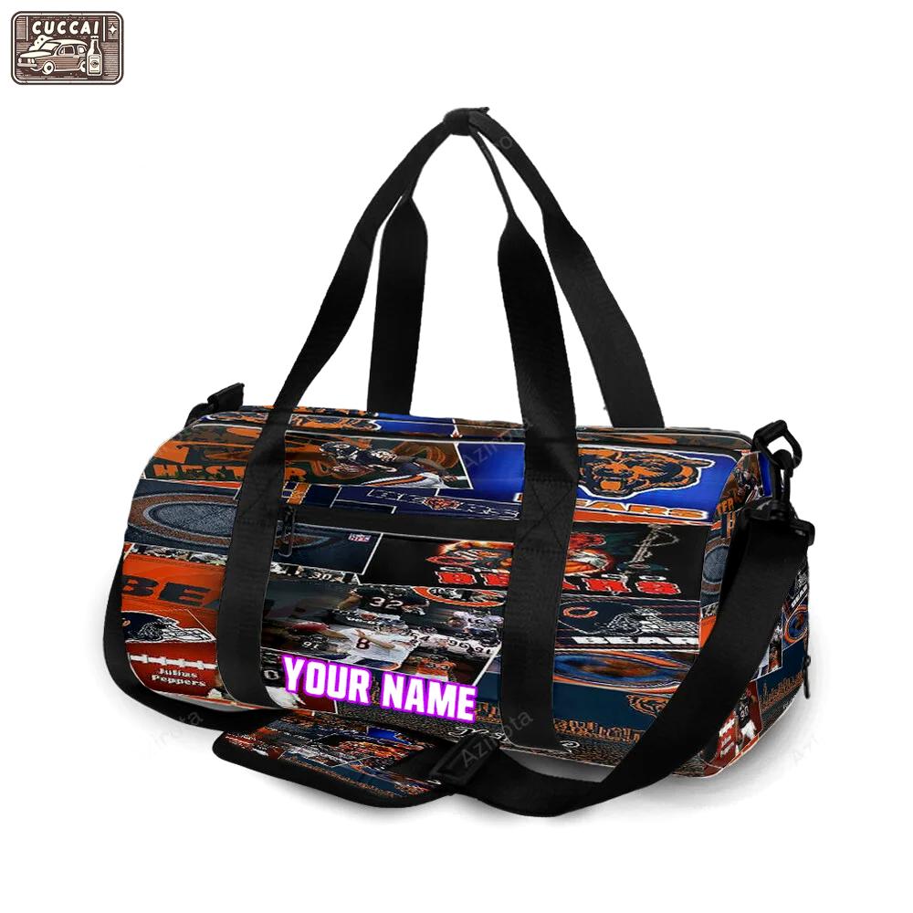 Chicago bears players5 personalized name travel bag gym bag 2002 Travel Bag