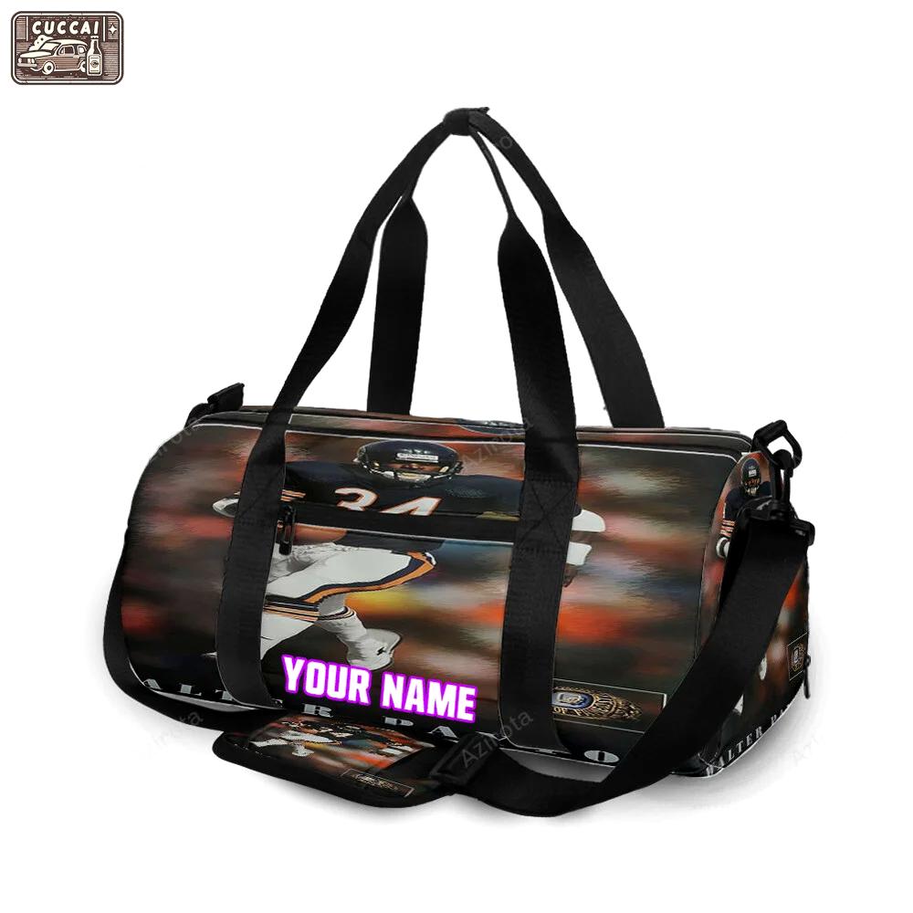 Chicago bears walter payton1 personalized name travel bag gym bag 1949 Travel Bag