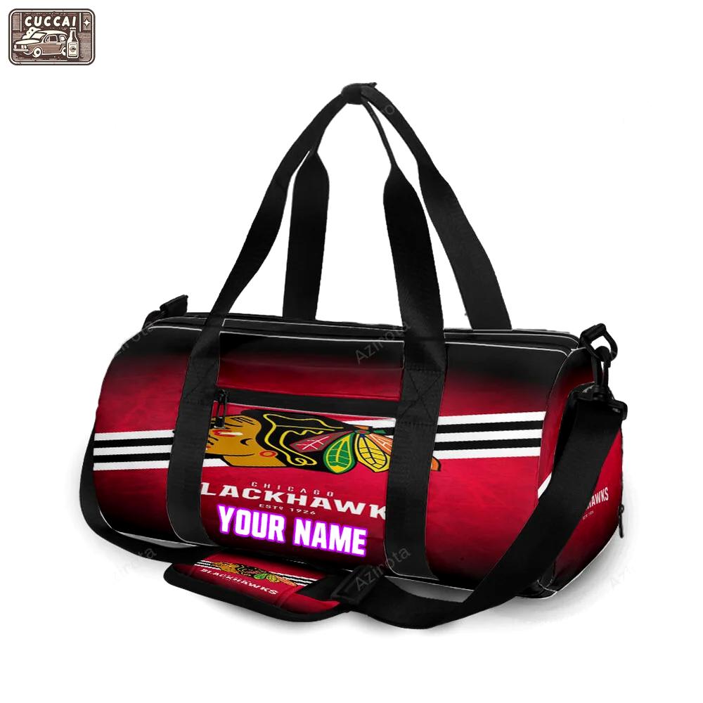 Chicago blackhawks est 1926 personalized name travel bag gym bag 2016 Travel Bag