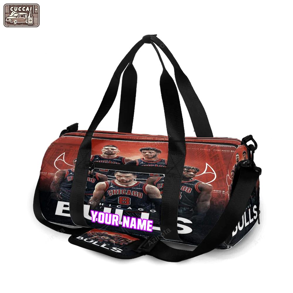 Chicago bulls players v11 personalized name travel bag gym bag 1555 Travel Bag