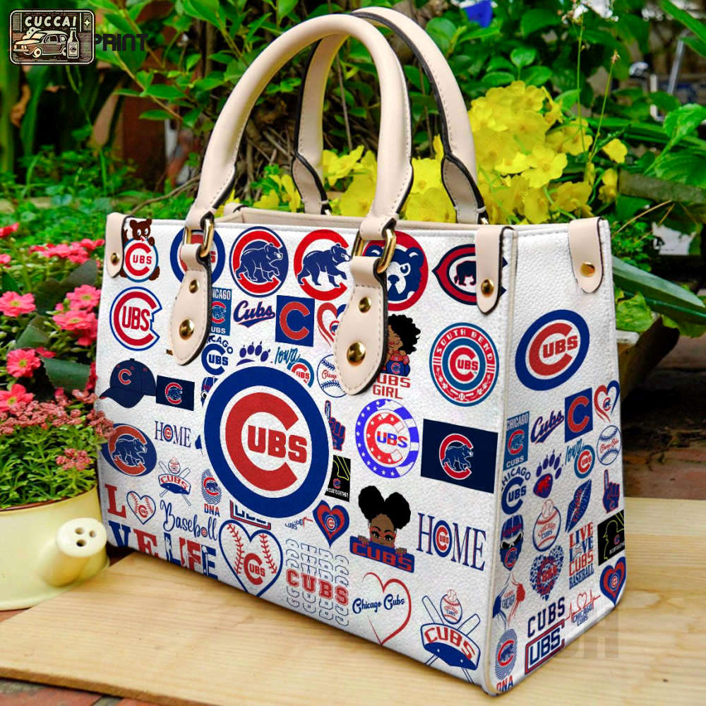 Chicago cubs 1 leather handbag for women gift 2437 Women Leather Hand Bag