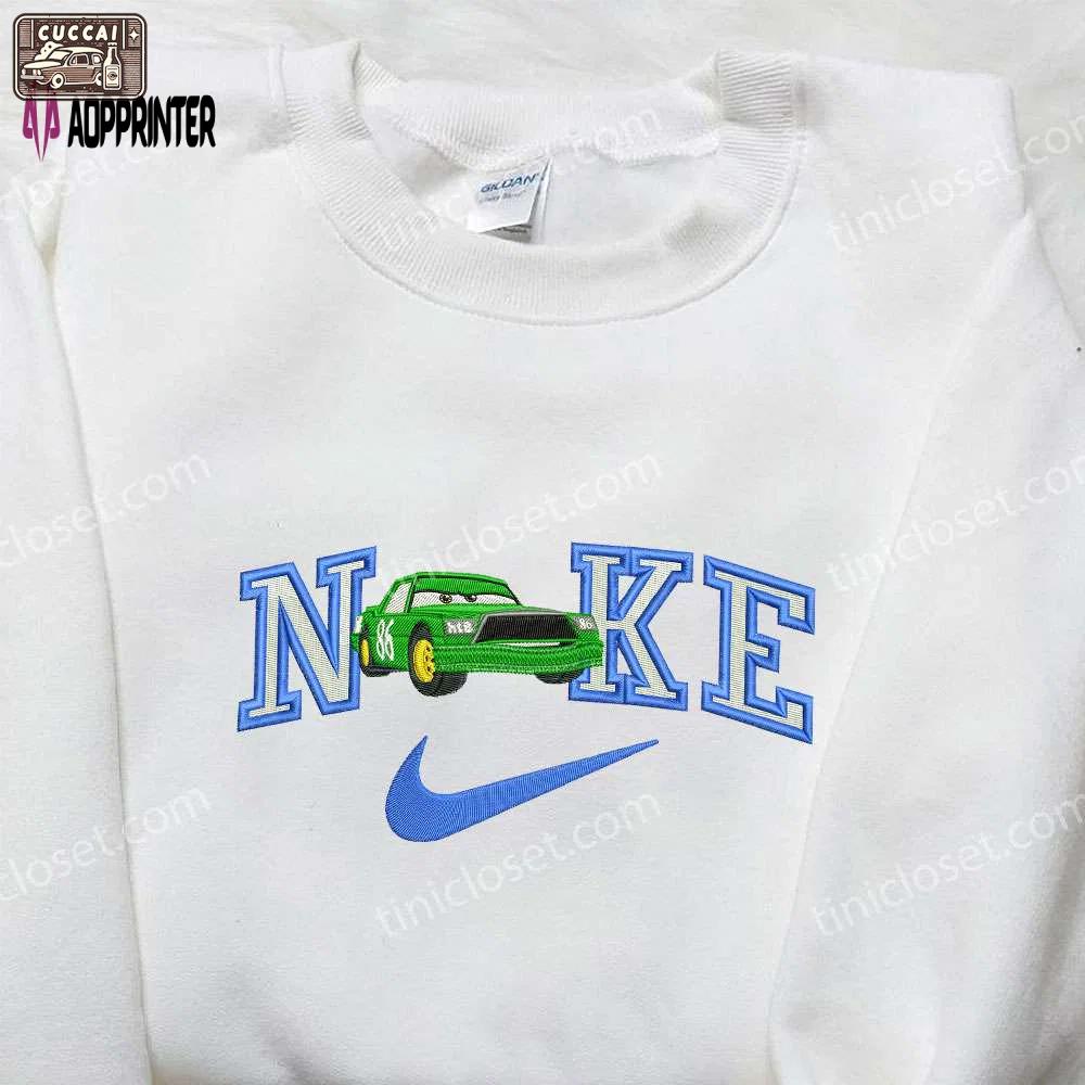 Chick hicks x nike embroidered shirt: car cartoon & custom designs Embroidered Shirt