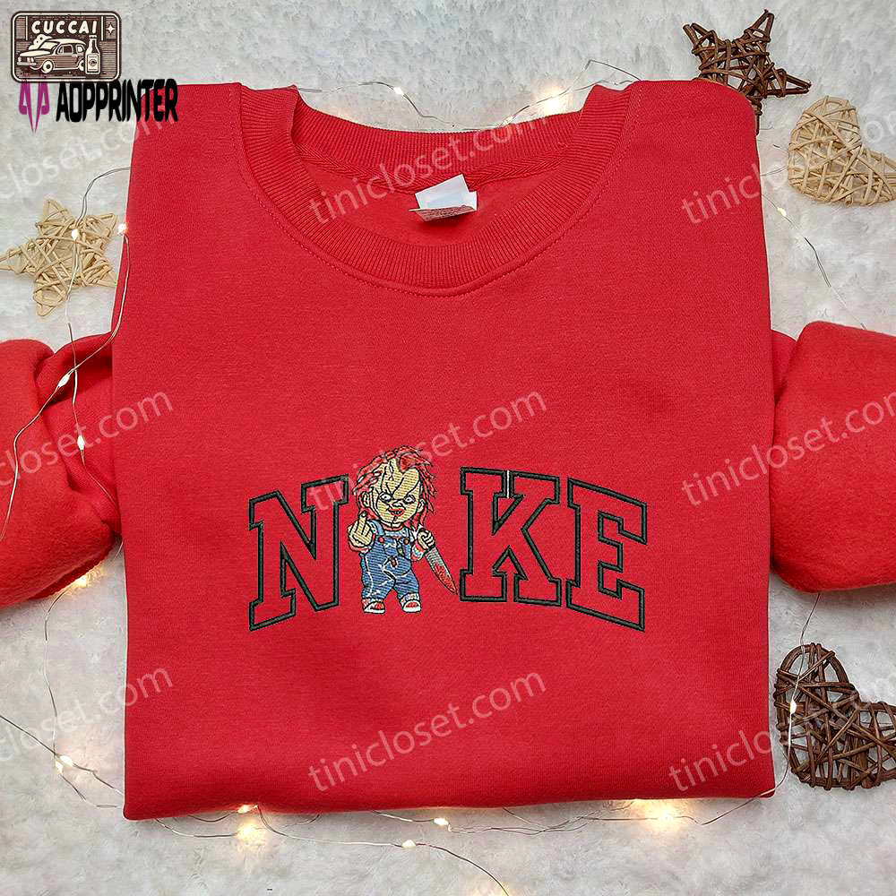 Chucky fuck x nike embroidered shirt – child s play custom tee Embroidered Shirt