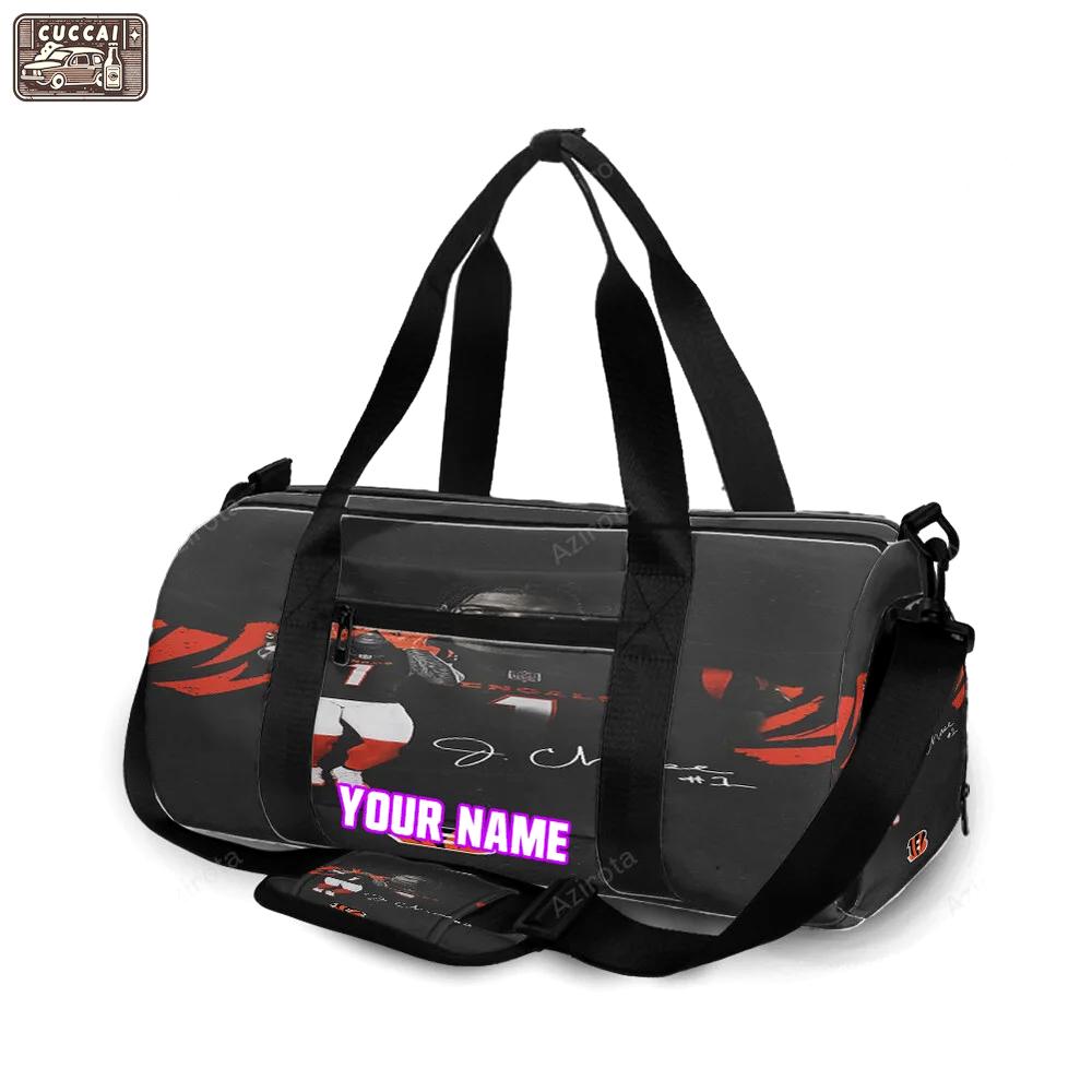 Cincinnati bengals chase 1 personalized name travel bag gym bag 2066 Travel Bag