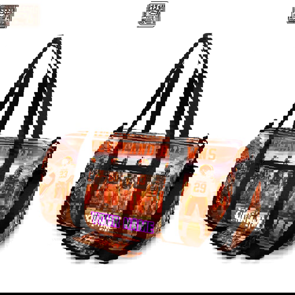 Cleveland browns players v4 personalized name travel bag gym bag 518 Travel Bag