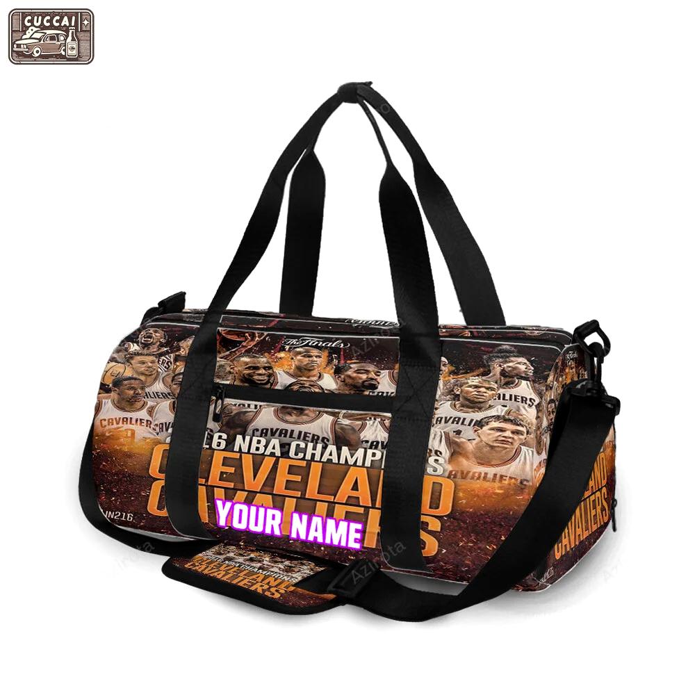 Cleveland cavaliers champions 2016 personalized name travel bag gym bag 1743 Travel Bag