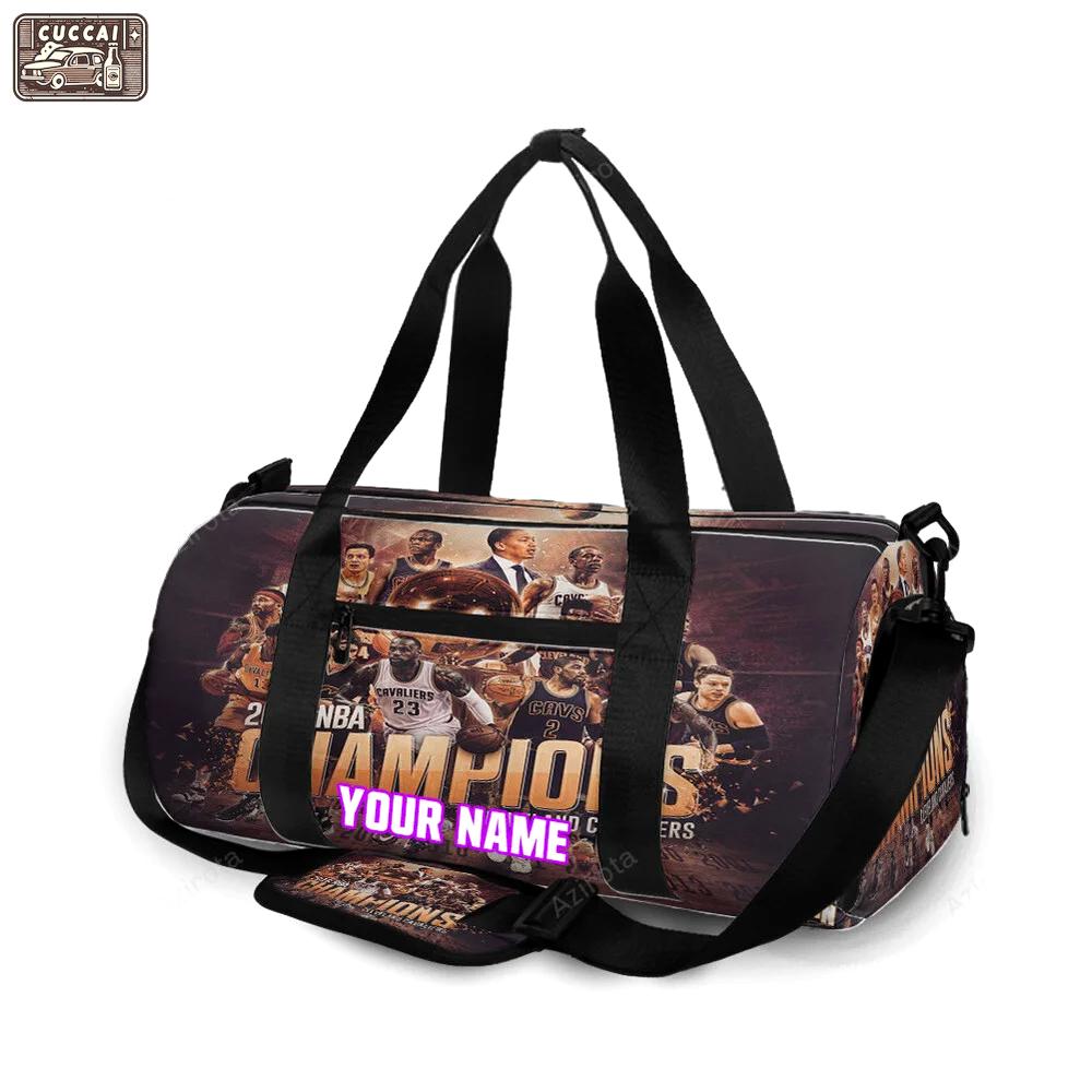 Cleveland cavaliers champions 2016 v2 personalized name travel bag gym bag 1524 Travel Bag
