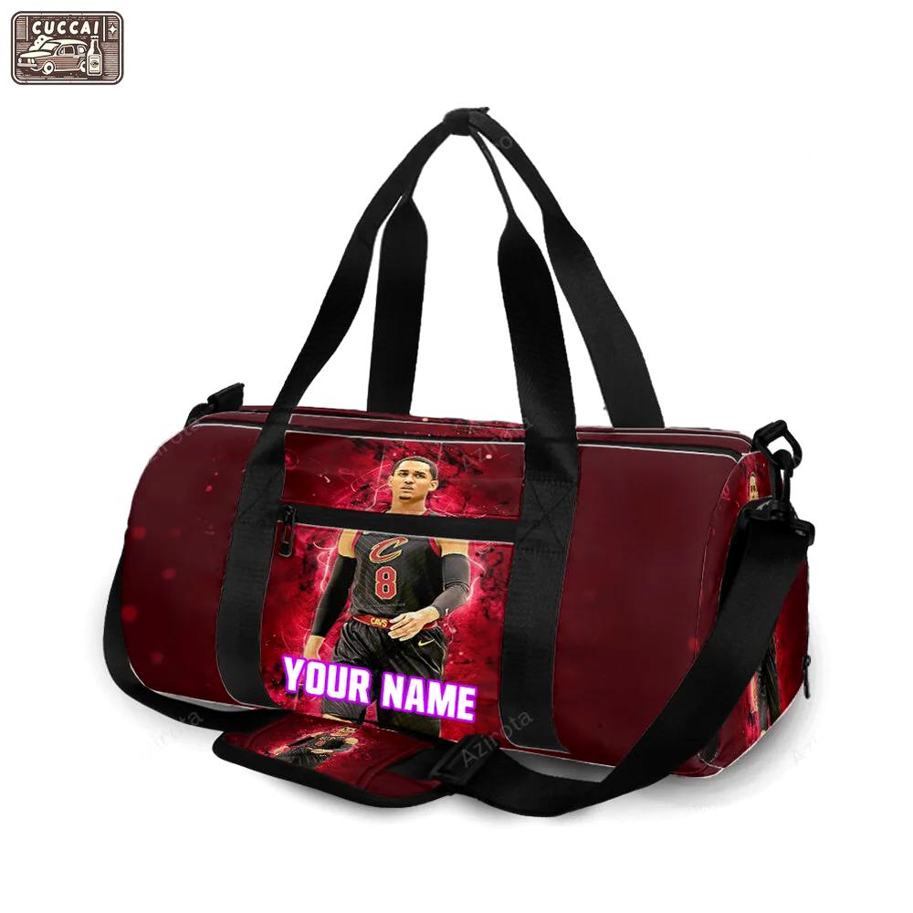 Cleveland cavaliers jordan clarkson personalized name travel bag gym bag 1272 Travel Bag