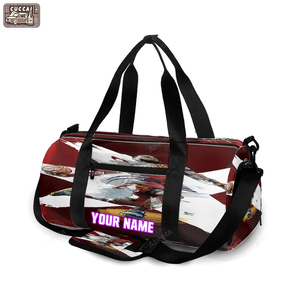 Cleveland cavaliers lebron james 23 v11 personalized name travel bag gym bag 1758 Travel Bag