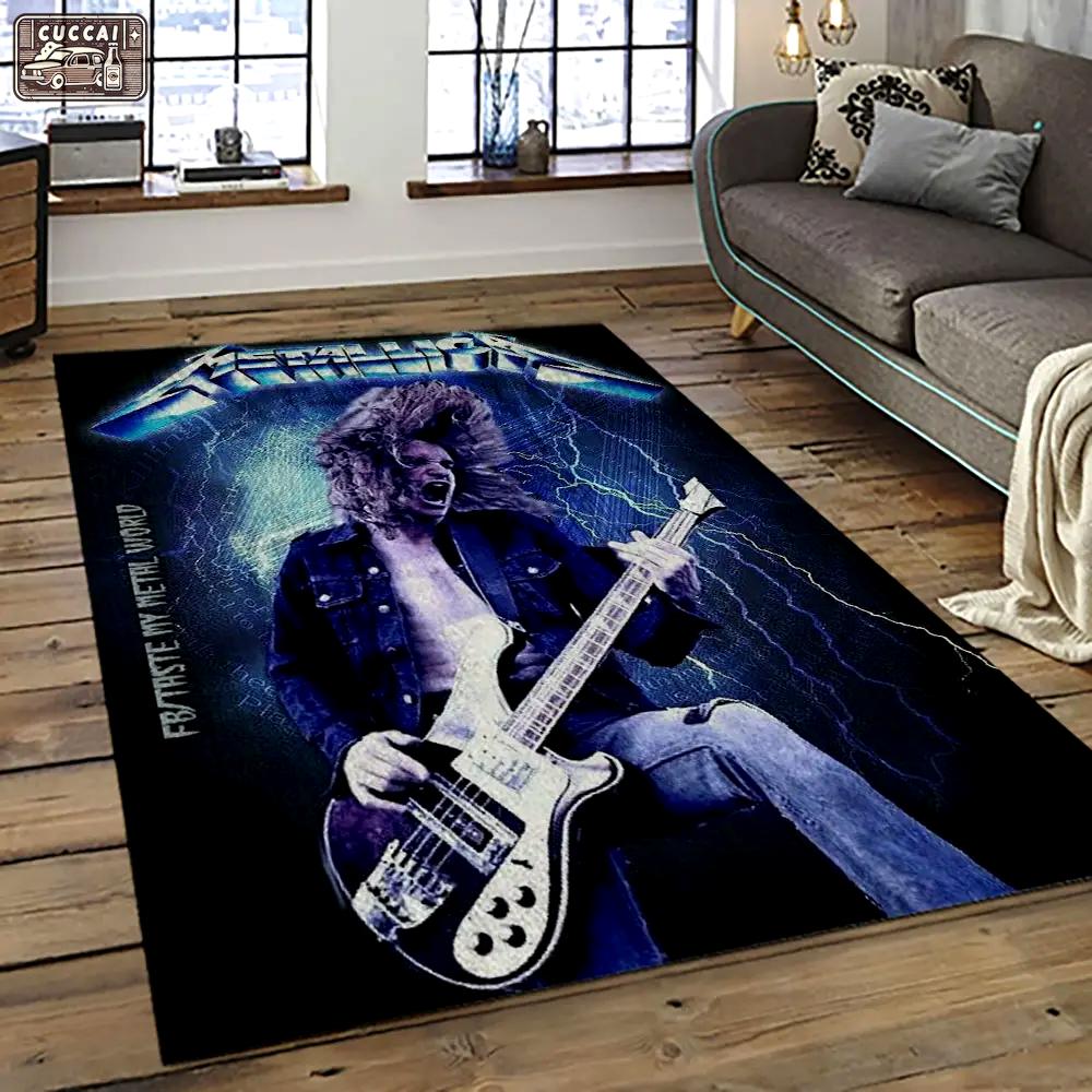 Cliff burton rapper hiphop music retangle carpet area rug home decor best gift for fan and friends cb14 Rectangle Rug