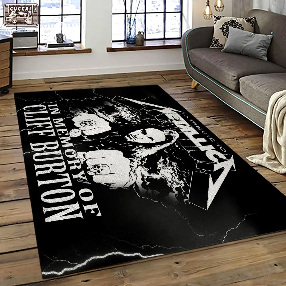 Cliff burton rapper hiphop music retangle carpet area rug home decor best gift for fan and friends cb22 Rectangle Rug
