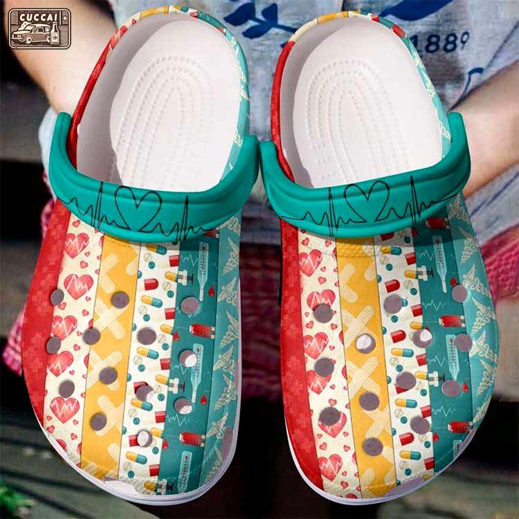 Crocs outfit - attractive nurse pattern crocs clogs shoes - 54 Crocs Outfit