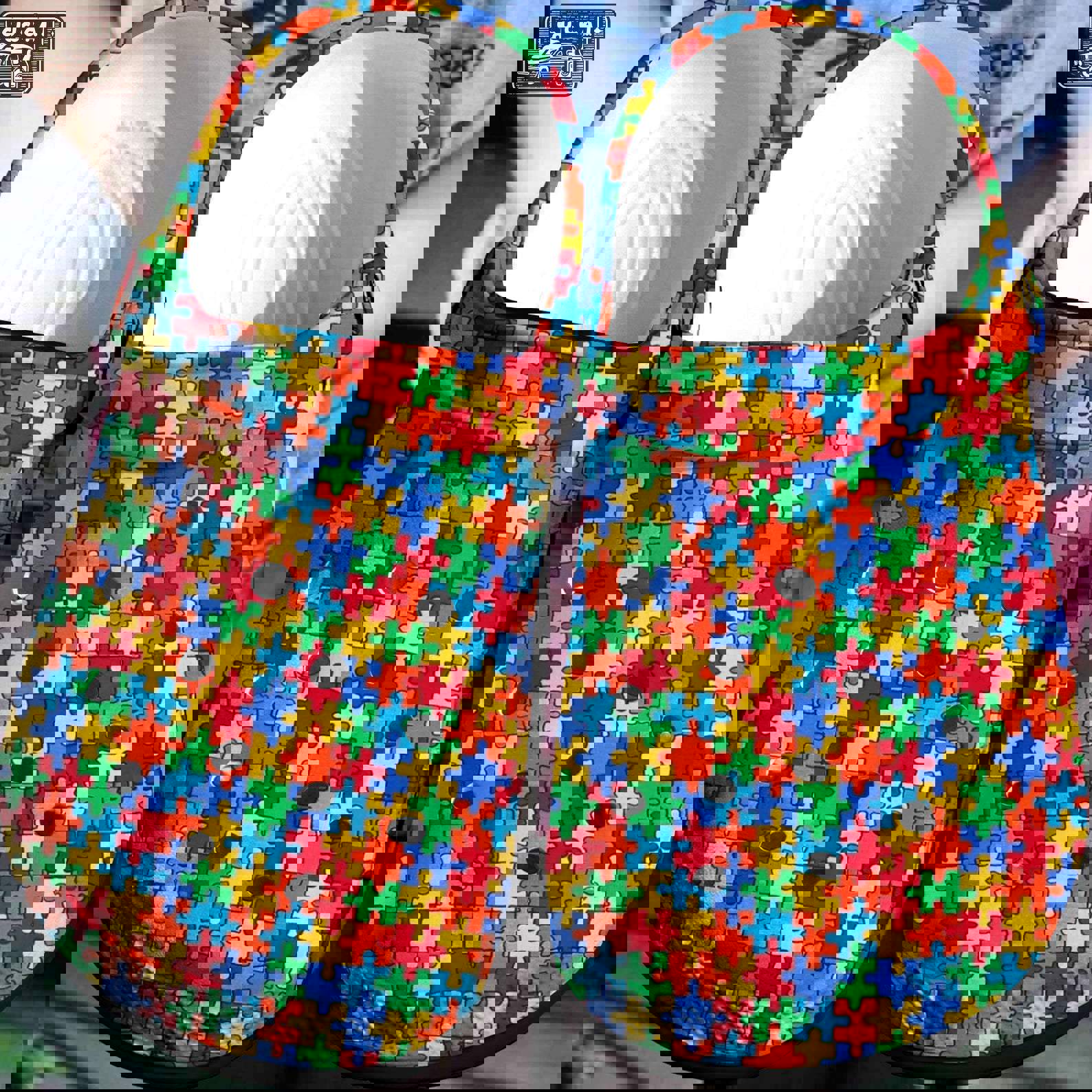 Crocs outfit - autism awareness crocs mini puzzle crocband clog shoes for men women - 77 Crocs Outfit