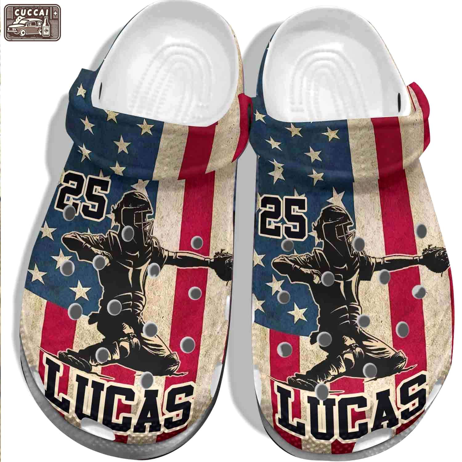 Crocs outfit - baseball 4th of july usa flag crocs crocband clogs - 193 Crocs Outfit