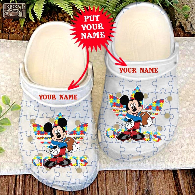 Crocs outfit - custom name autism awareness crocs mickey cute disney crocband clog shoes for men women - 446 Crocs Outfit