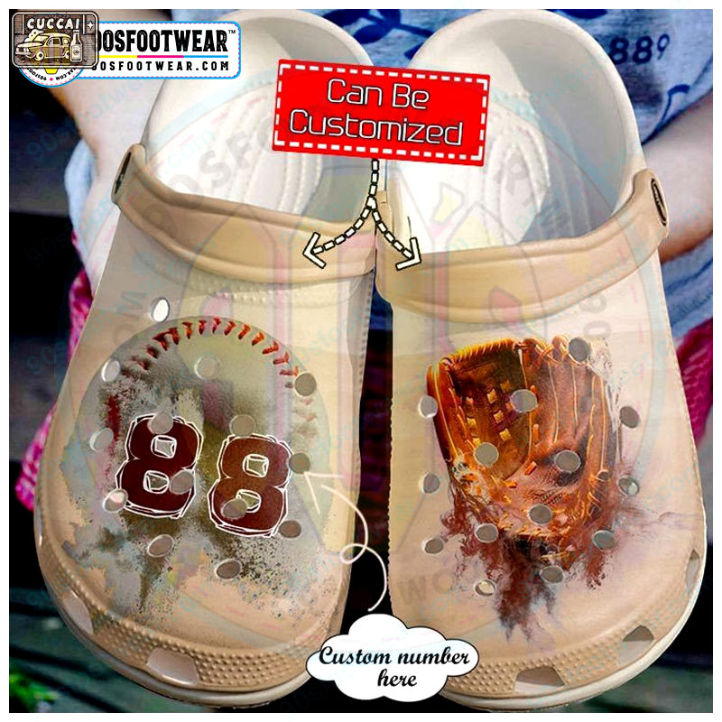 Crocs outfit - customize jersey numbers funny personalized baseball crocs - 507 Crocs Outfit