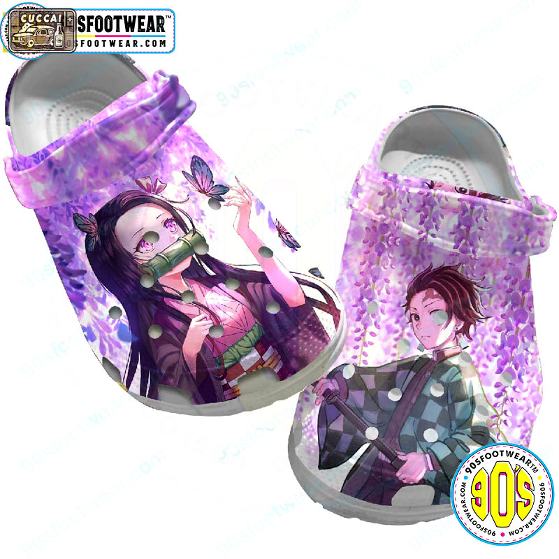 Crocs outfit - demon slayer crocs 2 main characters in demon slayer anime clog shoes - 556 Crocs Outfit