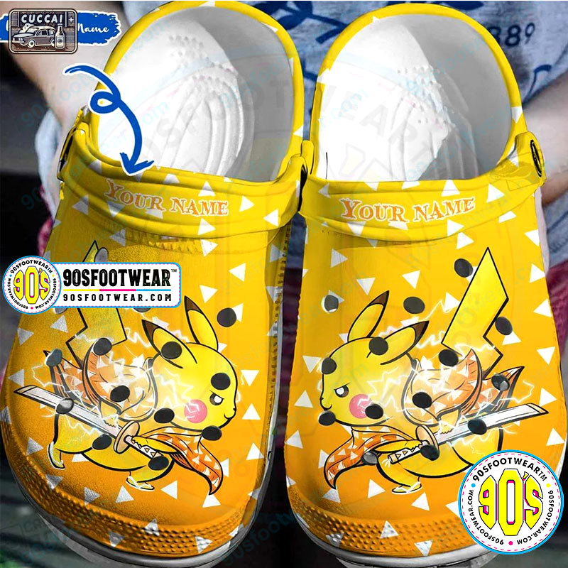 Crocs outfit - demon slayer personalized crocs pikachu demon slayer anime clog shoes - 582 Crocs Outfit