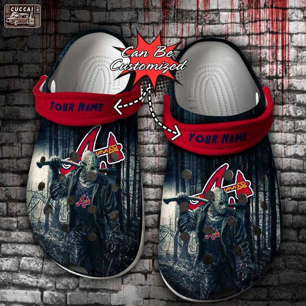 Crocs outfit - halloween crocs personalized atlanta braves friday the 13th horror character jason voorhees clogs crocband shoes - 867 Crocs Outfit