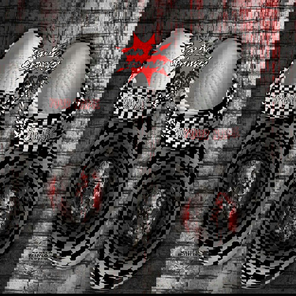 Crocs outfit - halloween crocs personalized halloween scary jason voorhees checkered tunnel clogs crocband shoes - 914 Crocs Outfit