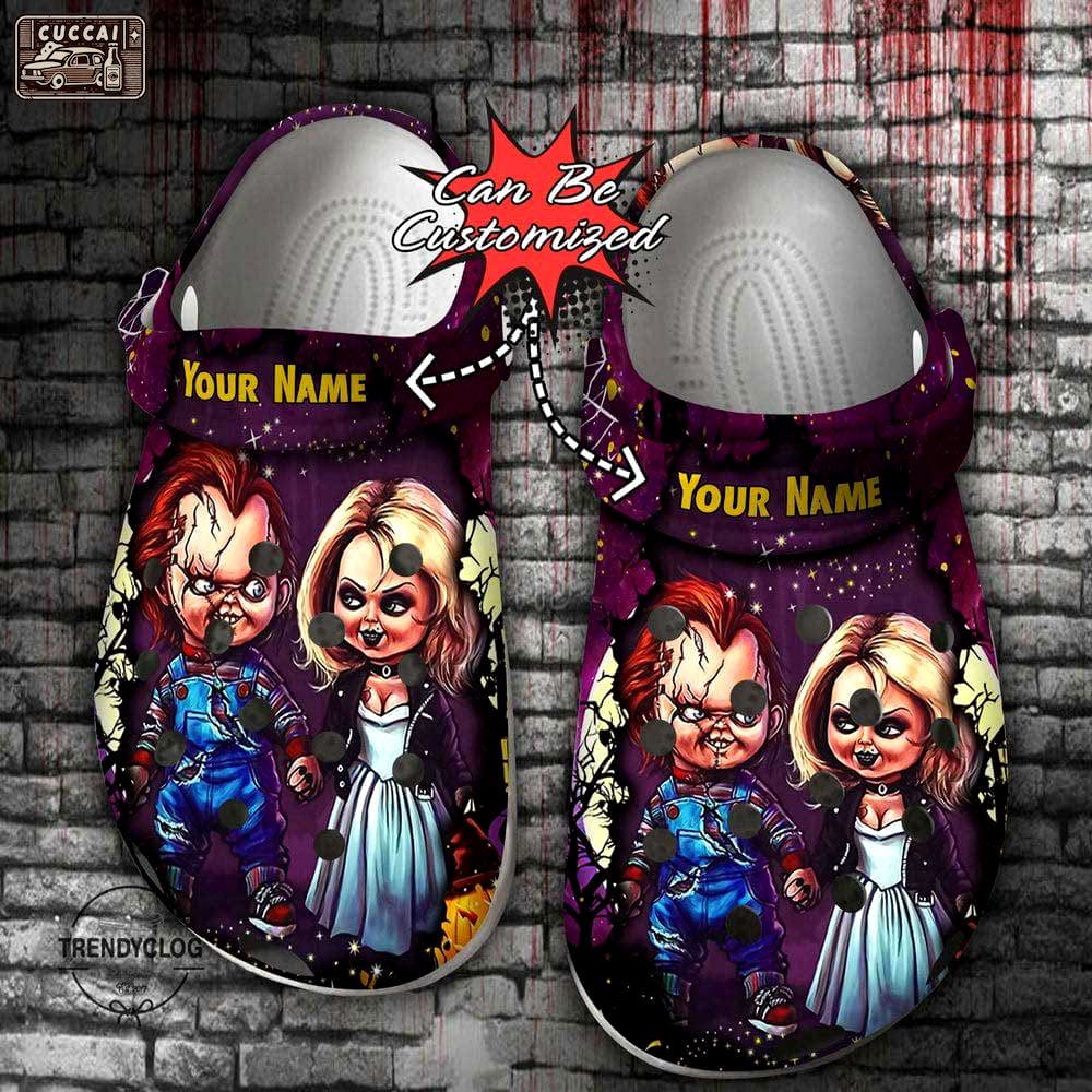 Crocs outfit - halloween crocs personalized horror movie characters chucky and wife clogs crocband shoes - 931 Crocs Outfit
