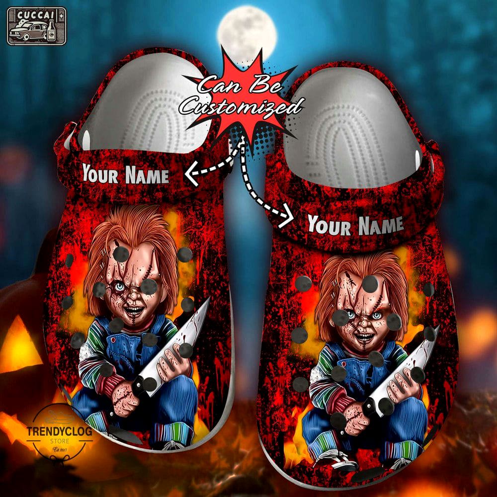 Crocs outfit - halloween crocs personalized horror movies chucky wanna play clogs crocband shoes - 934 Crocs Outfit