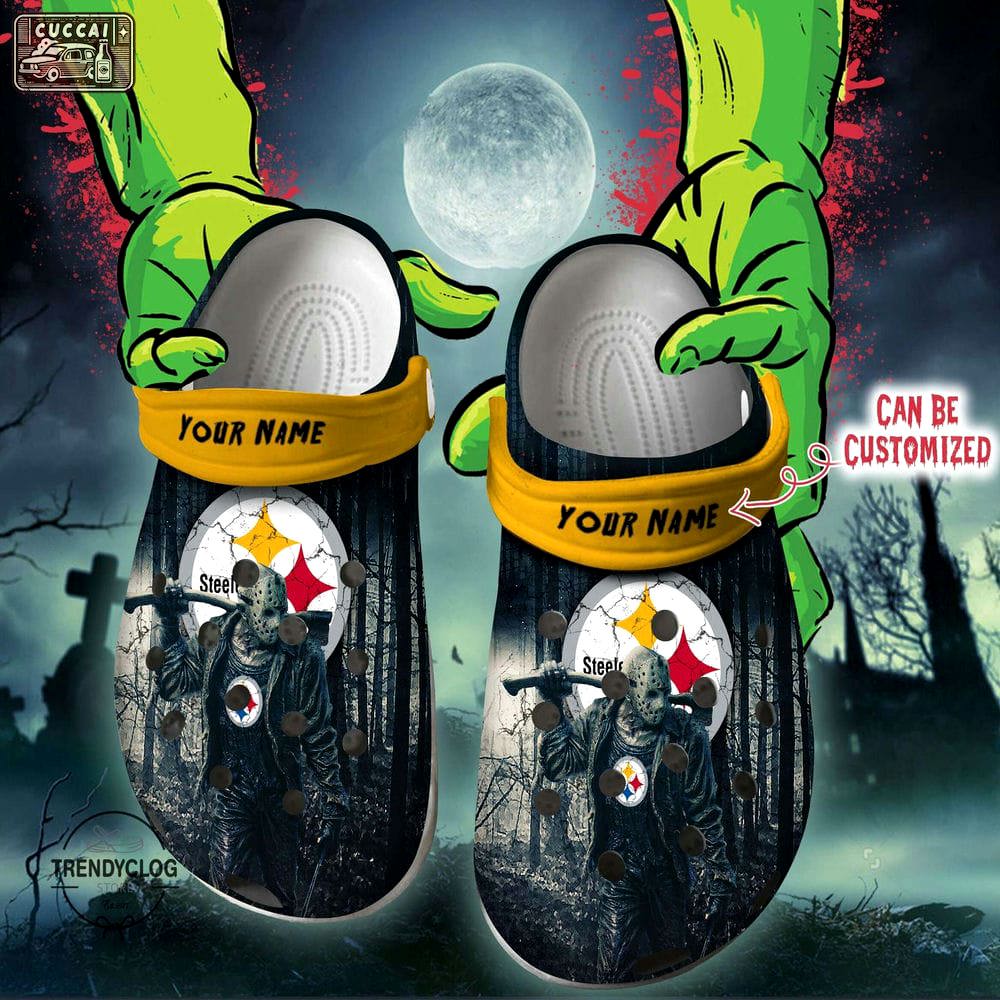 Crocs outfit - halloween crocs personalized pittsburgh steelers friday the 13th horror character clogs crocband shoes - 984 Crocs Outfit